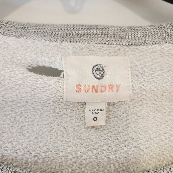 Sundry Distressed Paint Splatter Sweatshirt - Picture 4 of 6